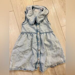 Zara Light Blue Kids Denim dress